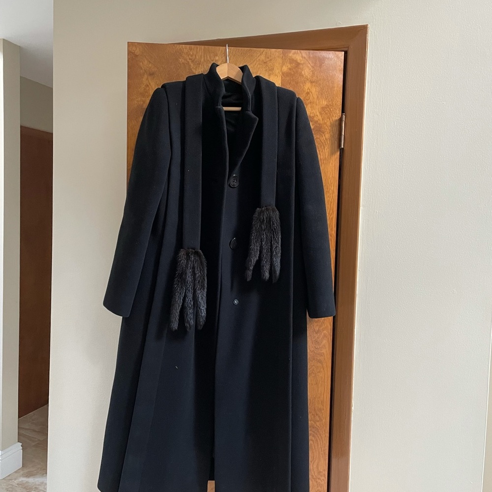 Heavy wool blend coat